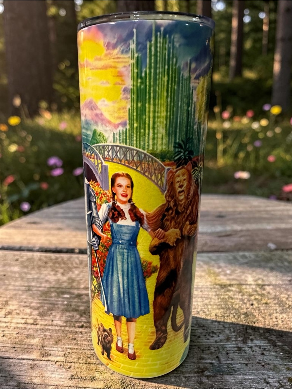 20oz Wizard Themed Tumbler, Yellow Brick Road Inspired Cup
